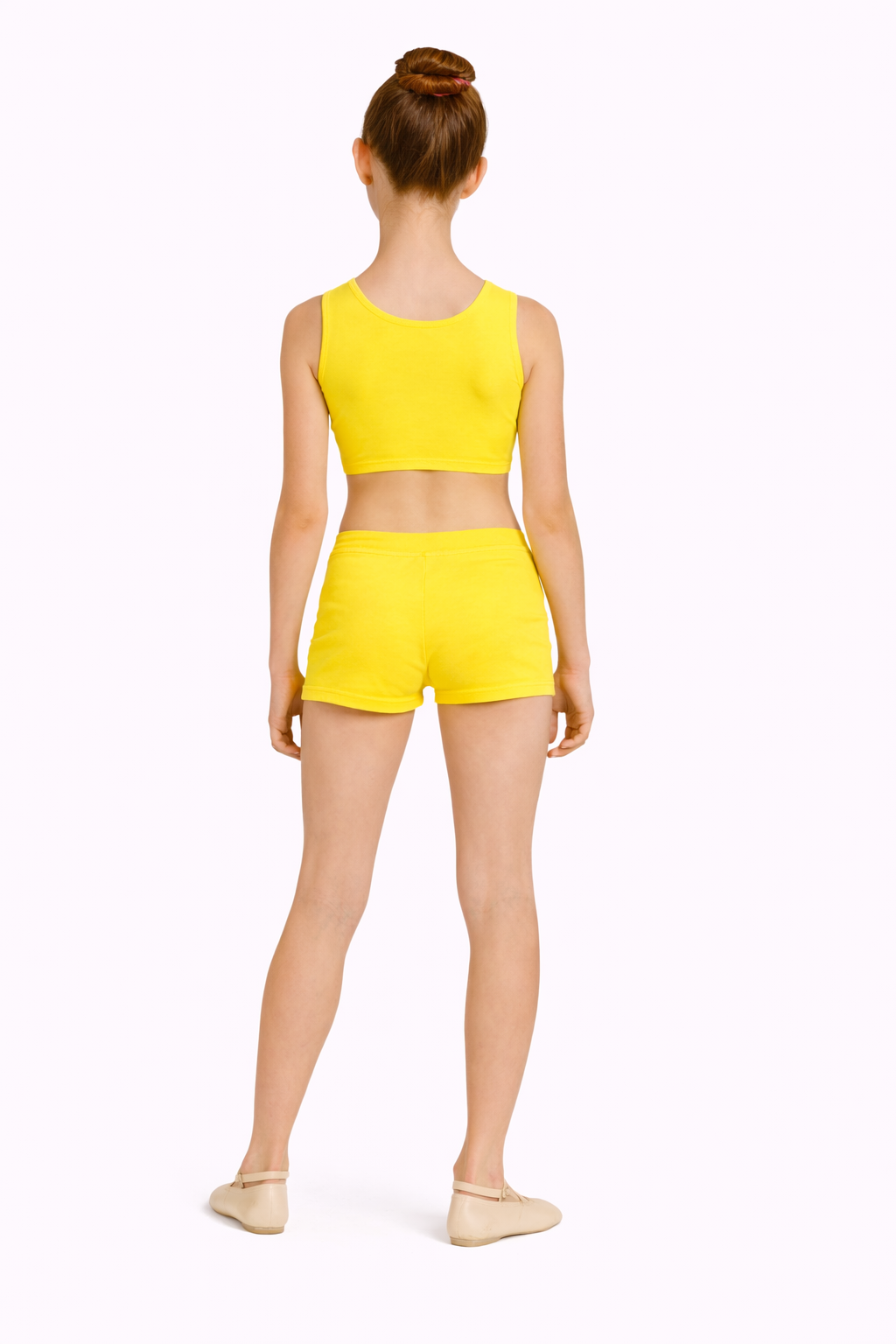 SHORT DANZA LYCRA GIALLO BAMBINA